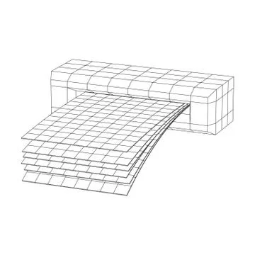 ATM insert cash withdrawal Stock Illustration