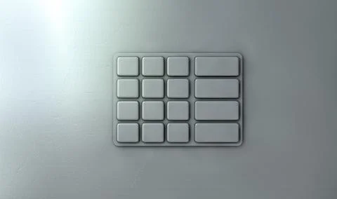 ATM Keypad Closeup Illustrazione stock