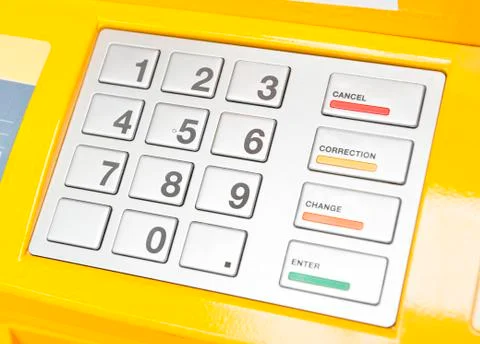 ATM keypad Stock Photos
