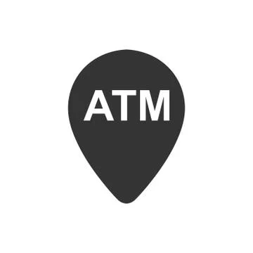 Atm Location Icon Stock Illustration