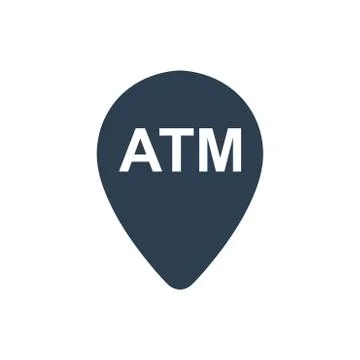 Atm Location Icon Illustrazione stock