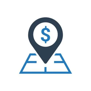 ATM Location Icon Stock Illustration