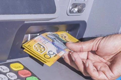 ATM machine, Australia Foto stock