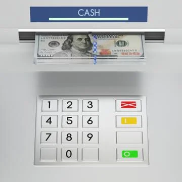 Atm machine keypad Stock Illustration