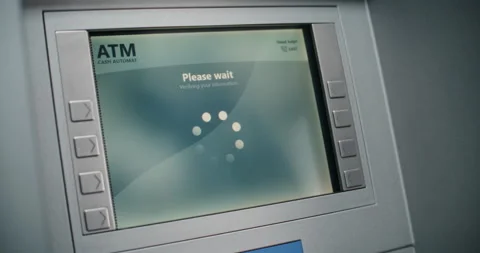 ATM Machine: Unrecognizable Person Entering PIN Code on Keypad, Taking Money Stock Footage 309290500