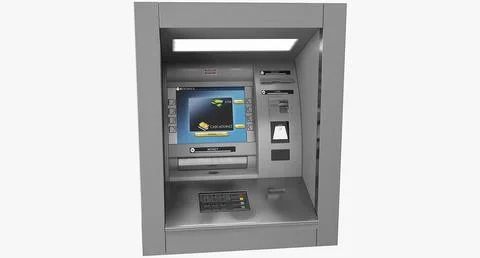 3D Model: ATM Machine Wall Mounted #90943065 | Pond5