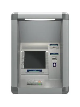 Atm machine on wall Stock Photos