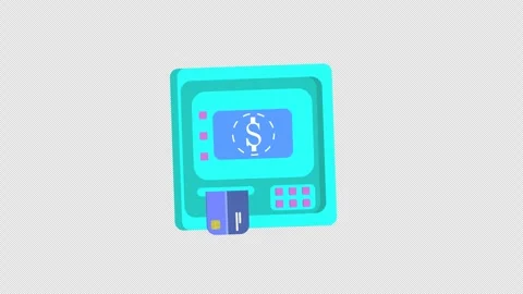 ATM Money Stock Footage 286708162