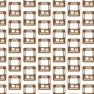 Atm pattern background Illustrazione stock