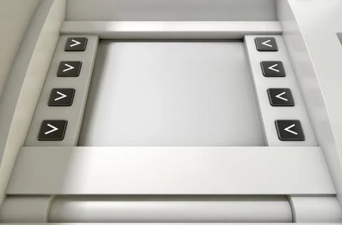 ATM Screen Blank Stock Illustration