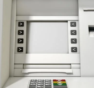 ATM Screen Blank Stock Illustration