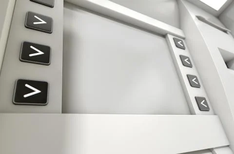 ATM Screen Blank Stock Illustration