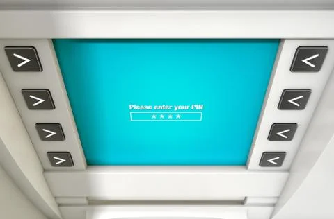 ATM Screen Enter PIN Code Stock-Illustration