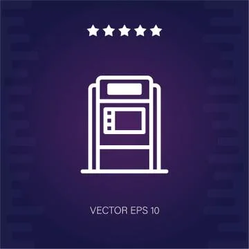 Atm vector icon Stock Illustration