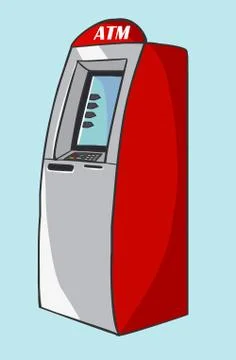 Atm  vector illustration Stock Illustration