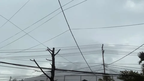 The atmosphere of an area with messy cable arrangements Stock Footage 287294493