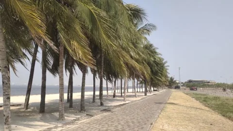 The Atmosphere of A Beach Walkway Видео 346797924