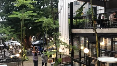 The Atmosphere of Caffe and Restaurant. Stock-Footage 239446153