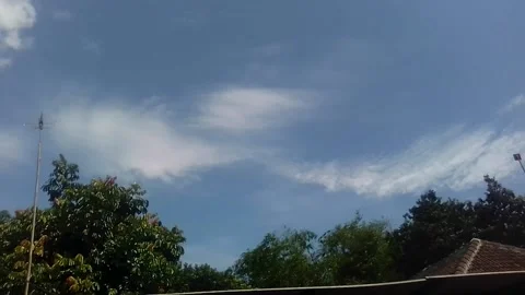 The atmosphere of a clear sky. Stock Footage 222855874