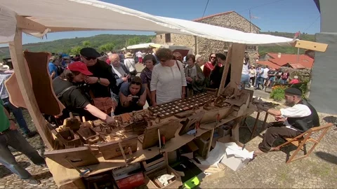 ATMOSPHERE OF GALICIAN PILGRIMAGE Stock Footage 99831141