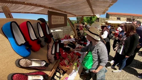 ATMOSPHERE OF GALICIAN PILGRIMAGE Stock Footage 99831286