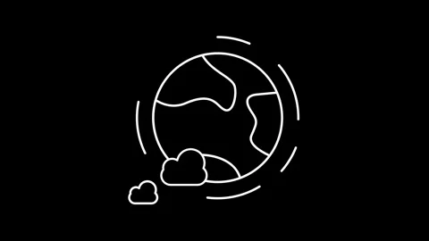 Atmosphere icon animation Stock Footage 315181450