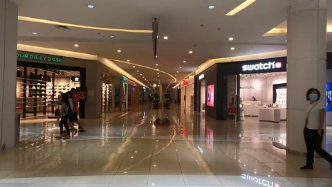 The atmosphere inside the Summarecon Serpong Mall Stock Footage 231456497