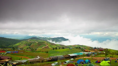 The atmosphere on the mountain during the winter. Stock Footage 40735286