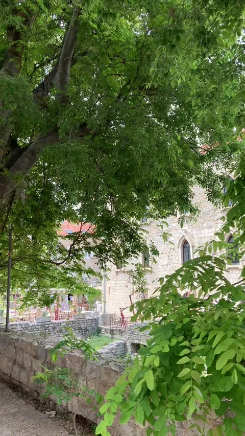 The atmosphere of the Old Town of Budva Stock Footage 236908691