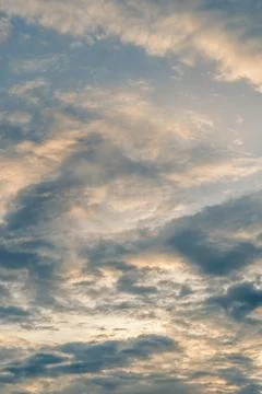Atmosphere panorama Dramatic Sky Sunset Sunrise Dark orange rosy yellow blue Foto stock