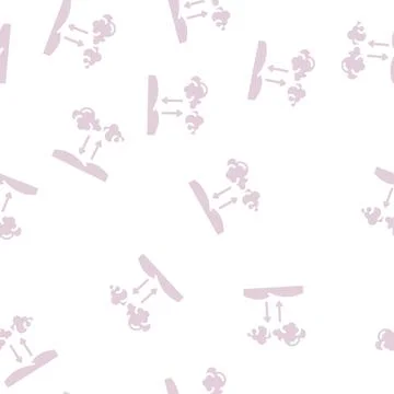 Atmosphere pressure glyph vector seamless pattern 스톡 일러스트