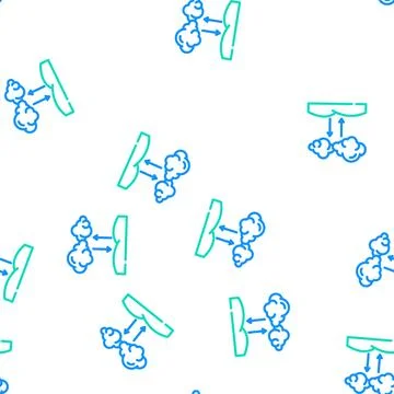 Atmosphere pressure vector seamless pattern Stock Illustration