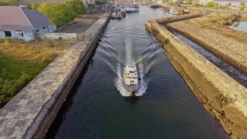 The atmosphere of probolinggo-east java harbor in the morning Stock Footage 249881249