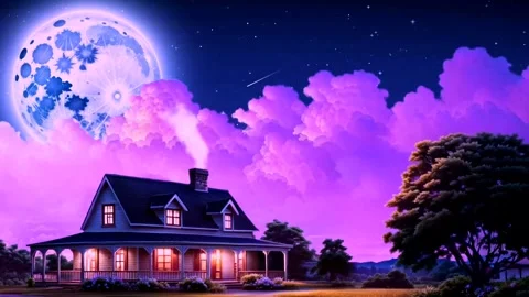 The atmosphere of a remote house in the mountains Stock Footage 262461568