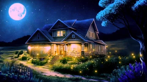 The atmosphere of a remote house in the mountains Stock Footage 272513426