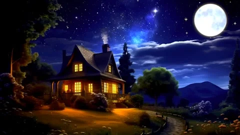 The atmosphere of a remote house in the mountains Stock Footage 280204234