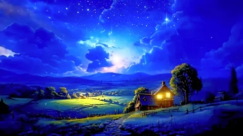 The atmosphere of a remote house in the mountains Stock Footage 281284043