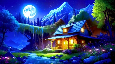 The atmosphere of a remote house in the mountains Stock Footage 287058696