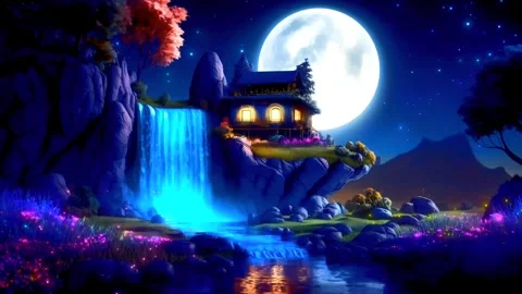 The atmosphere of a remote house in the mountains Stock Footage 287059038