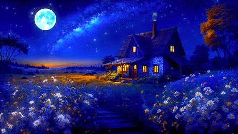The atmosphere of a remote house in the mountains Stock Footage 287059324