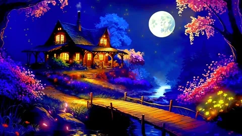 The atmosphere of a remote house in the mountains Stock Footage 287059408