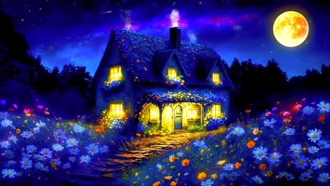 The atmosphere of a remote house in the mountains Stock Footage 287060336