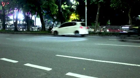 The atmosphere of the traffic on the streets Stock Footage 244704716