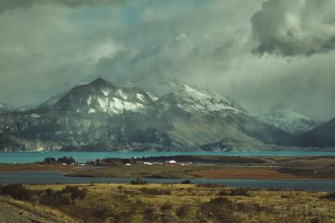 Atmospheric Argentinian mountain landscape Stock Photos