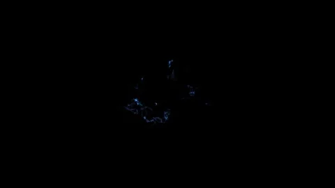 Atmospheric Cloud Lighting Flicker Atmospheric Layer On Black Background Stock Footage 337776885