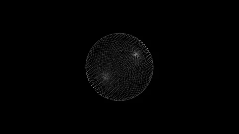 Atmospheric Digital Planet Sphere - 4K Sci-Fi Celestial Loop Stock Footage 333632933