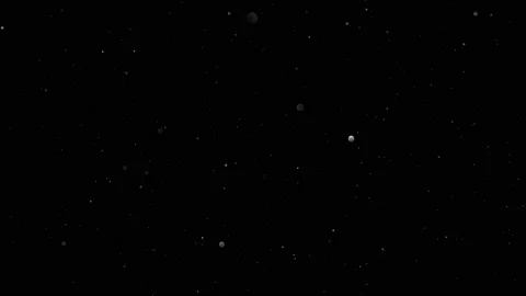 Atmospheric dust particles isolated on black background. Stock Footage 148693608