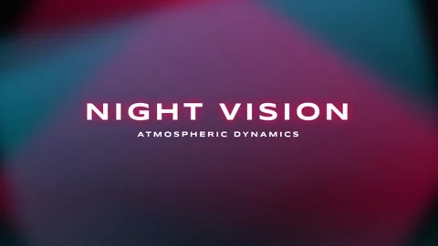 Atmospheric Dynamics: Cinematic night vision science tech background screen. Stock Footage 336805031