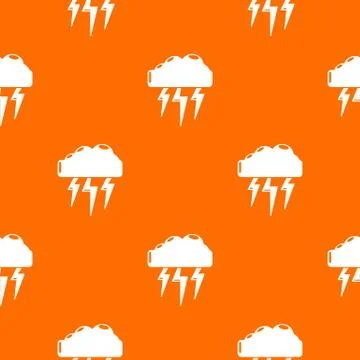 Atmospheric electricity pattern orange Stockillustratie