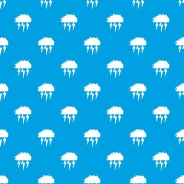 Atmospheric electricity pattern seamless blue イラスト素材